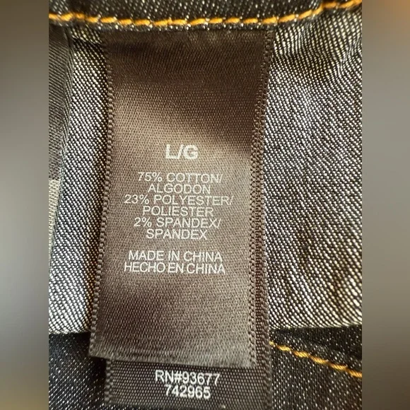 NWOT Y2K Bisou Bisou Denim Sleeveless Button-Up Halter Top Vest Belt Size Large - Picture 4 of 5